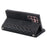 005 Style for Samsung Galaxy S22 Ultra 5G Rhombus Texture PU Leather Phone Wallet Stand Cover Zipper Pocket Design Anti-drop Case with Wrist Strap - Black - 4
