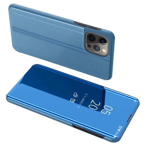 For iPhone 14 Pro Flip Leather Cover with Stand Full Body Protective Phone Case - Blue - 1