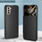 For Samsung Galaxy S22+ 5G View Window Phone Case PU Leather Card Holder Stand Protective Cover - Black - 5