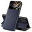 For Samsung Galaxy A52 4G / 5G / A52s 5G View Window Drop-proof Leather Phone Case with Card Holder Stand - Blue - 1