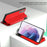 For Samsung Galaxy A52 4G / 5G / A52s 5G View Window Drop-proof Leather Phone Case with Card Holder Stand - Blue - 3