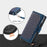 005 Style Zipper Pocket Stand Case for iPhone 11 Pro Max 6.5 inch, PU Leather Wallet Rhombus Texture Phone Shell Protector with Wrist Strap - Blue - 7