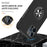 For iPhone 14 Pro Max 6.7 inch Hard PC+Soft TPU Scratch-resistant Phone Case Ring Car Mount Kickstand Anti-fall Shell Cover - Black - 3