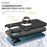 For iPhone 14 Pro Max 6.7 inch Hard PC+Soft TPU Scratch-resistant Phone Case Ring Car Mount Kickstand Anti-fall Shell Cover - Black - 4