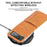 For Samsung Galaxy Z Flip4 5G Portable Wallet Phone Case PU Leather Coated Hard PC Cover Folding Phone Shell - Brown - 5