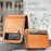 For Samsung Galaxy Z Flip4 5G Portable Wallet Phone Case PU Leather Coated Hard PC Cover Folding Phone Shell - Brown - 7