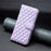 BINFEN COLOR For iPhone XS Max 6.5 inch Wallet Cover, BF Style-14 Imprinted Rhombus Pattern Overall Coverage Stand Matte PU Leather Case - Purple - 4