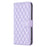 BINFEN COLOR For iPhone XS Max 6.5 inch Wallet Cover, BF Style-14 Imprinted Rhombus Pattern Overall Coverage Stand Matte PU Leather Case - Purple - 6