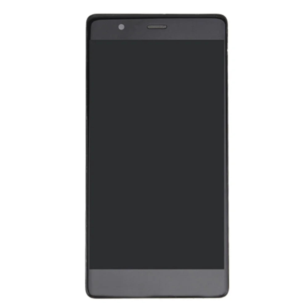 For Huawei P9 Grade C LCD Screen and Digitizer Assembly + Frame (without Logo) - Black - 2