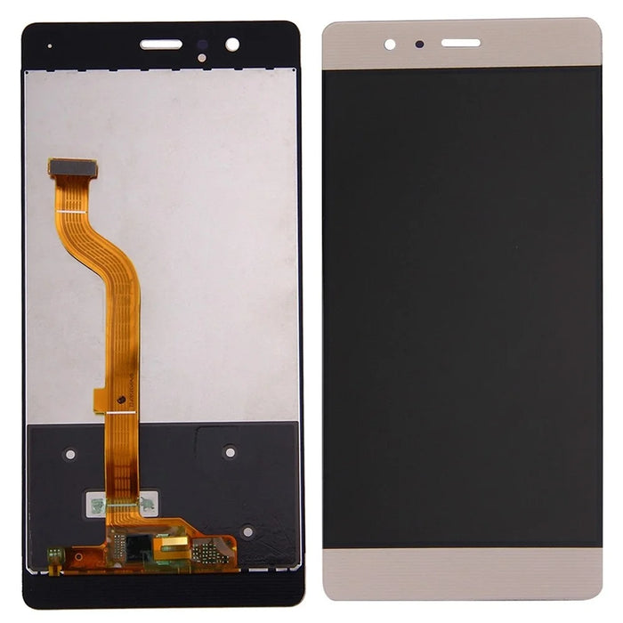 For Huawei P9 Grade C LCD Screen and Digitizer Assembly Replacement Part (without Logo) - Gold - 1