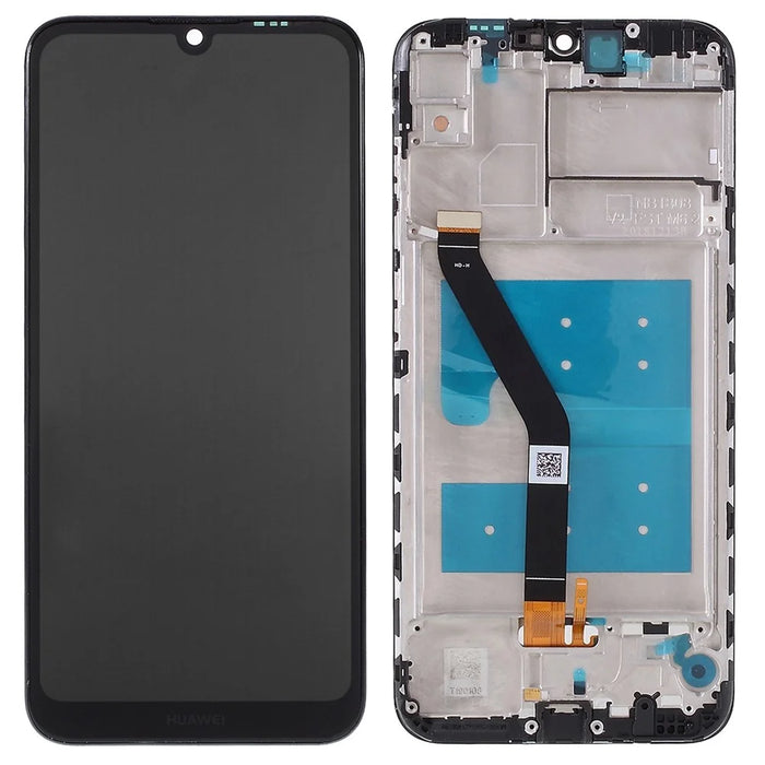 For Huawei Y6 (2019, with Fingerprint Sensor) / Y6 Prime (2019) / Y6 Pro (2019) Grade C LCD Screen and Digitizer Assembly + Frame (without Logo) - 1