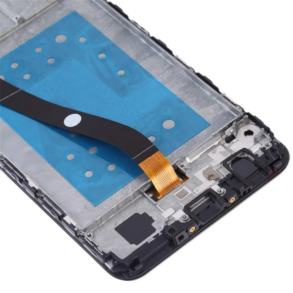 For Huawei Honor 7X Grade C LCD Screen and Digitizer Assembly + Frame Replacement Part (without Logo) - Black - 5
