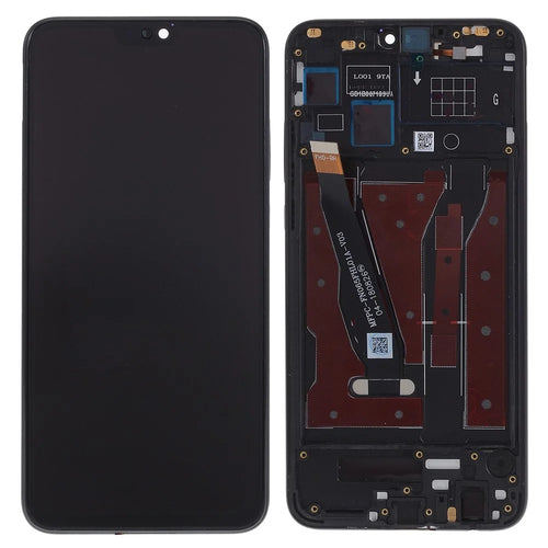 For Huawei Honor 8X Grade C LCD Screen and Digitizer Assembly + Frame Replacement Part (COG Technology) (without Logo) - Black - 1