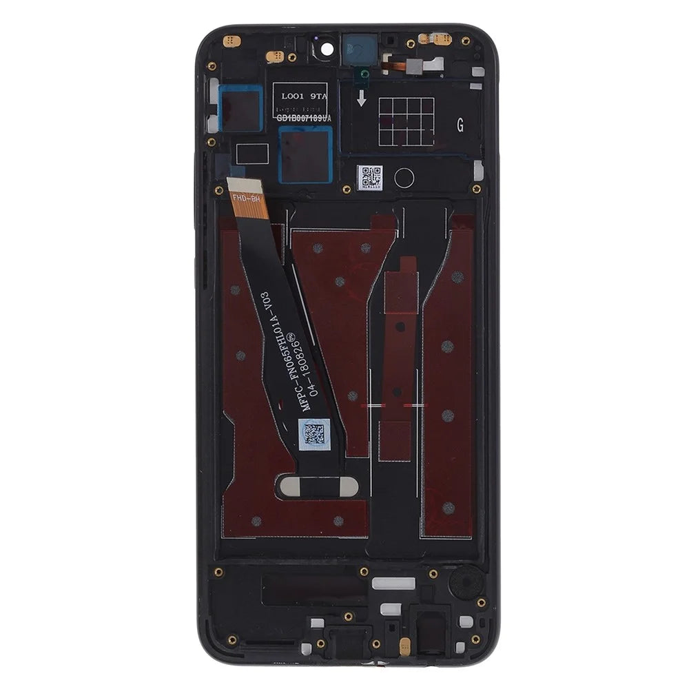 For Huawei Honor 8X Grade C LCD Screen and Digitizer Assembly + Frame Replacement Part (COG Technology) (without Logo) - Black - 2