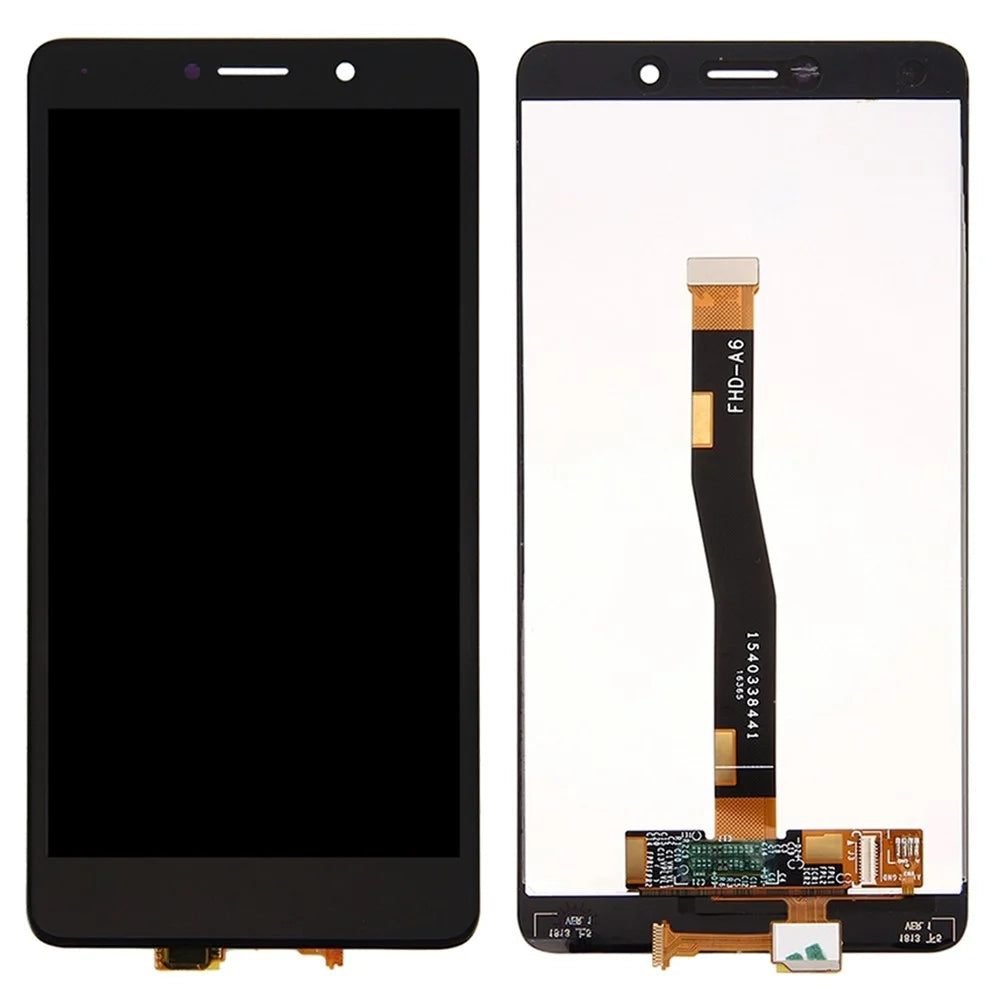 For Huawei Honor 6x (2016) Grade C LCD Screen and Digitizer Assembly Replacement Part (without Logo) - Black - 1