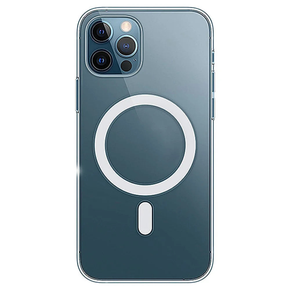 For iPhone 14 Pro 6.1 inch Compatible with MagSafe Clear Phone Case Wear-resistant Acrylic + TPU Hybrid Cover with Magnetic Charging Function - 1