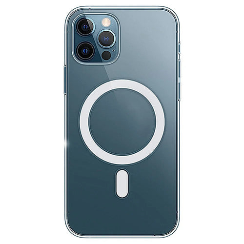 For iPhone 14 Pro 6.1 inch Compatible with MagSafe Clear Phone Case Wear-resistant Acrylic + TPU Hybrid Cover with Magnetic Charging Function - 1