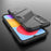 For Samsung Galaxy M13 4G Kickstand Protective Phone Case Drop-proof Hard PC Soft TPU Hybrid Cover - Black - 4
