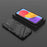 For Samsung Galaxy M13 4G Kickstand Protective Phone Case Drop-proof Hard PC Soft TPU Hybrid Cover - Black - 5