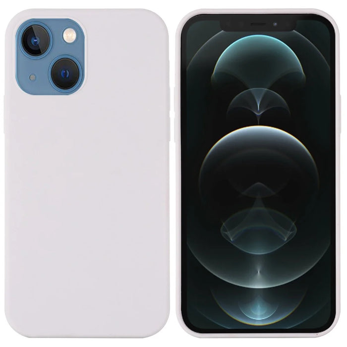 For iPhone 14 Plus 6.7 inch Compatible with MagSafe Charging Phone Case Soft Shockproof Wear-resistant Silicone Cover - White - 1