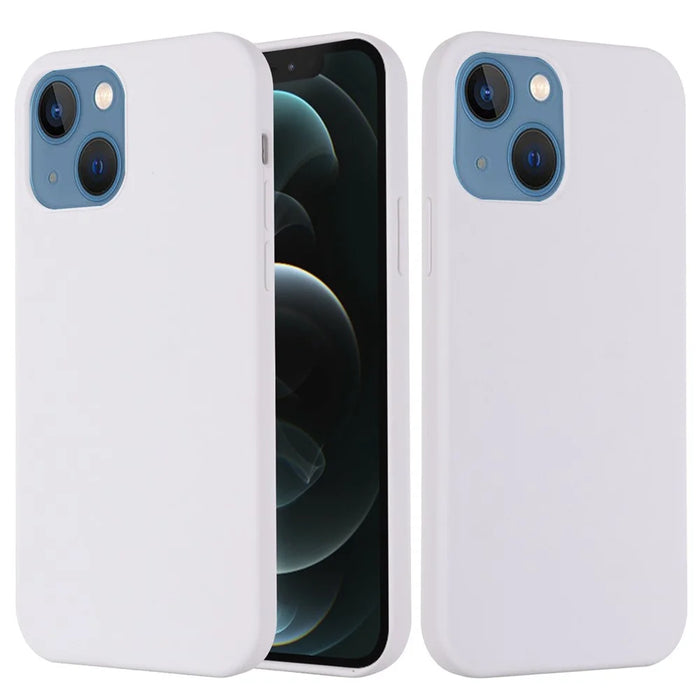 For iPhone 14 Plus 6.7 inch Compatible with MagSafe Charging Phone Case Soft Shockproof Wear-resistant Silicone Cover - White - 6