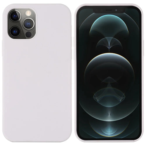 For iPhone 14 Pro 6.1 inch Liquid Silicone Back Cover Compatible with MagSafe Wireless Charging Anti-scratch Phone Case - White - 1
