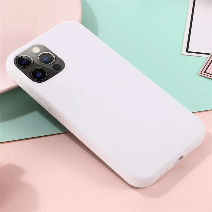 For iPhone 14 Pro 6.1 inch Liquid Silicone Back Cover Compatible with MagSafe Wireless Charging Anti-scratch Phone Case - White - 5