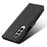 For Samsung Galaxy Z Fold4 5G Wallet Phone Case Diamond Texture Stand PU Leather Protective Folio Flip Cover - Black - 4