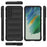For Samsung Galaxy S21 FE 5G Rugged Design Phone Case Precise Cutout Scratch-resistant TPU Back Cover - Black - 6