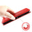 For Realme C30 4G Anti-fingerprint Retro PU Leather Wallet Case Stand Function Flip Auto Closing Magnetic Cover - Red - 4
