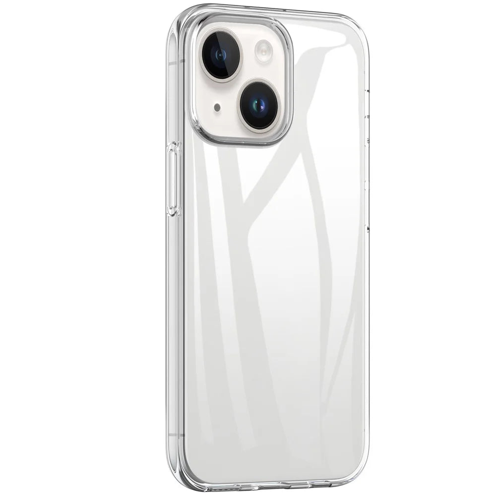 Anti-fingerprint Phone Case for iPhone 14 Plus 6.7 inch, Crystal Clear Soft TPU Drop-proof Protective Cover - 1