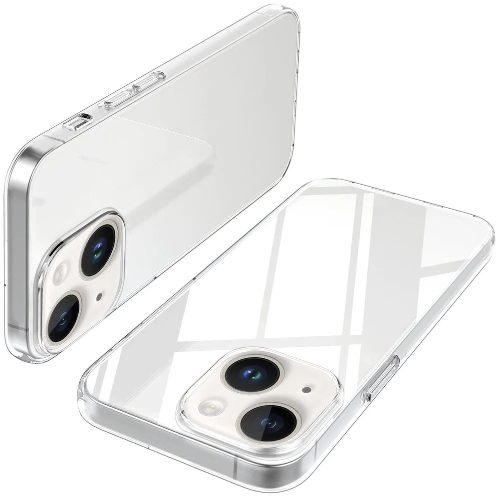 Anti-fingerprint Phone Case for iPhone 14 Plus 6.7 inch, Crystal Clear Soft TPU Drop-proof Protective Cover - 6