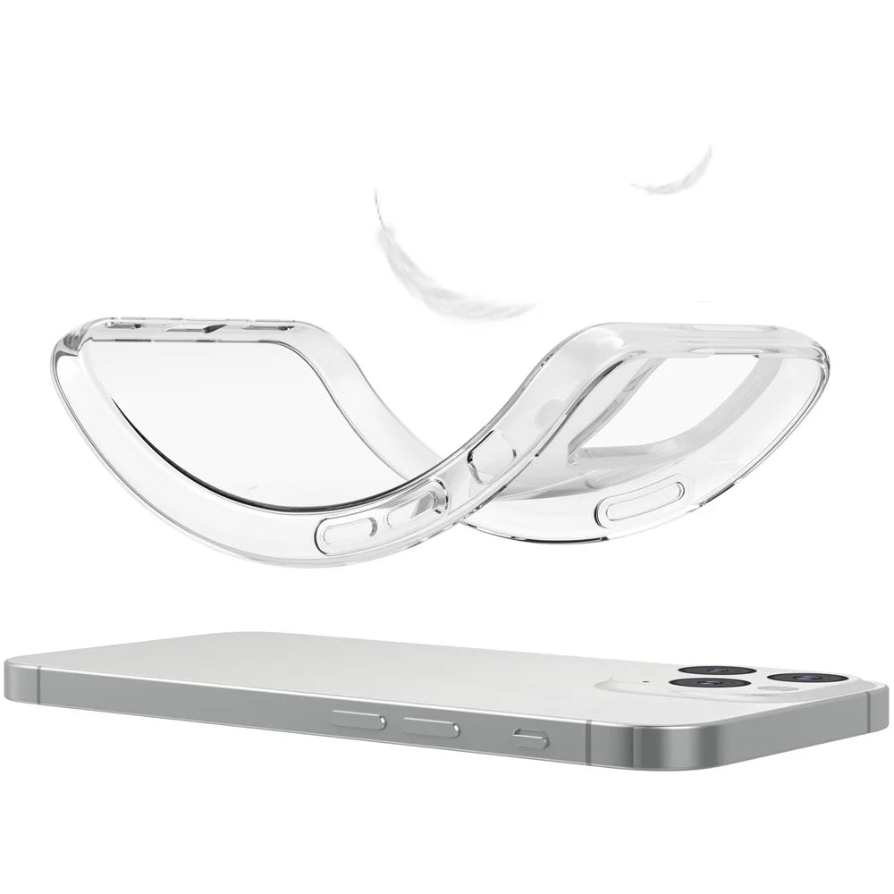 For iPhone 14 Plus 6.7 inch Mobile Phone Case TPU Anti-dust Phone Shell with 2.5D Arc Edge Tempered Glass Screen Film - 5