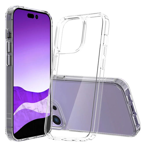 Crystal Clear Drop-proof Phone Case for iPhone 14 Pro 6.1 inch, Hybrid PC + TPU Protective Cover - Transparent - 1