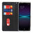 For Sony Xperia 1 IV 5G Shockproof PU Leather Silk Texture Phone Case Full Protection Flip Wallet Stand with Strap - Black - 2