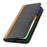 For Samsung Galaxy A52s 5G / A52 4G / 5G Shockproof Flip Cover Bi-color Splicing Magnetic Auto-absorbed PU Leather Phone Case with Wallet Stand - Black / Yellow - 6