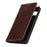For Google Pixel 7 Pro Genuine Leather Flip Cover Crazy Horse Texture Wallet Stand Magnetic Absorption Anti-scratch Phone Cover - Dark Brown - 7