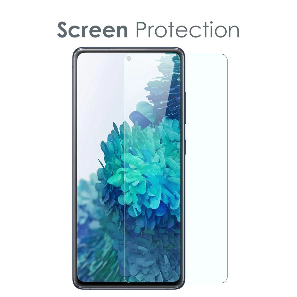 NORTHJO For Samsung Galaxy S20 FE 4G / 5G / 2022 / S20 Lite TPU Clear Phone Case with 9H Hardness Tempered Glass Screen Protector - 3