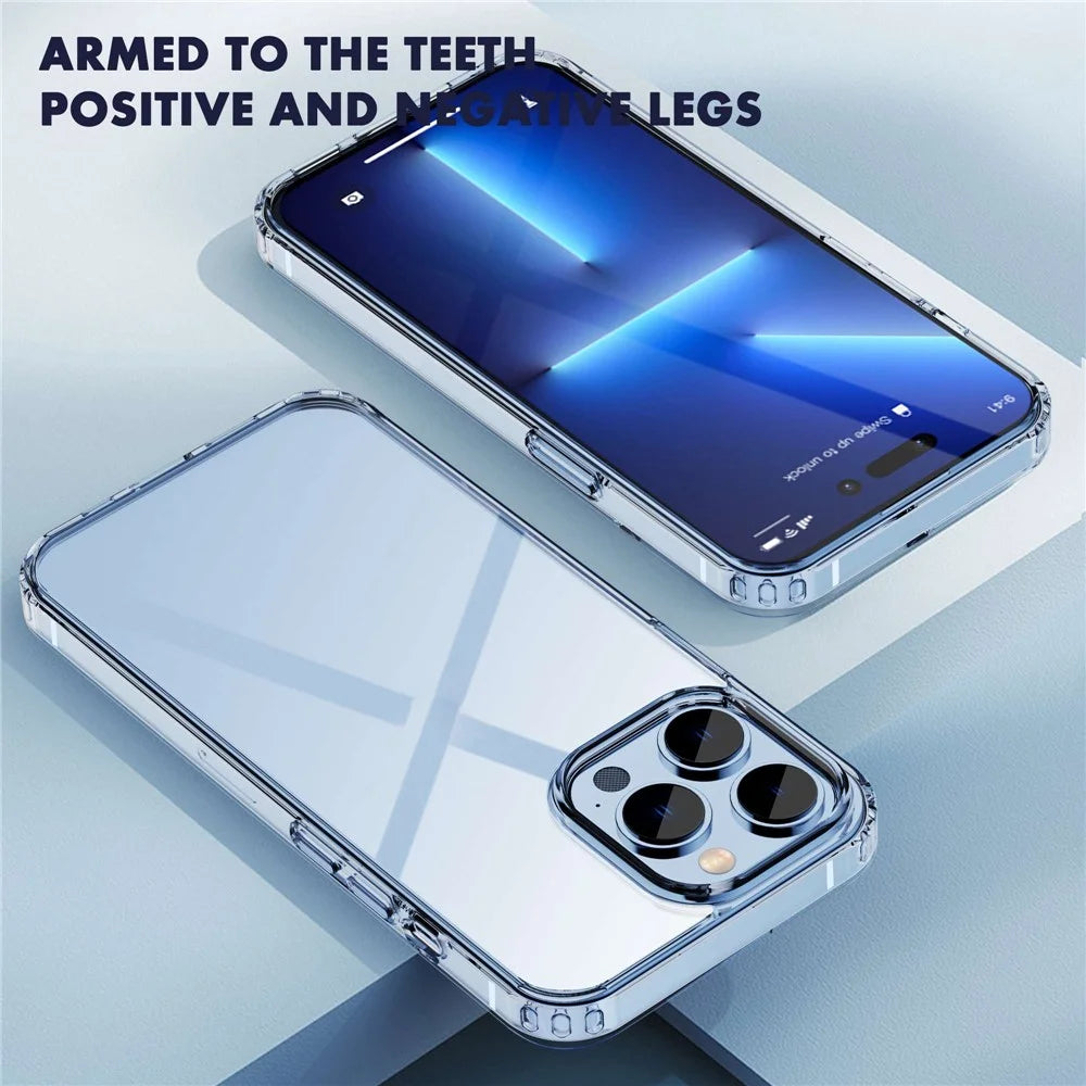 IPAKY for iPhone 14 Pro Max 6.7 inch Transparent Hard PC Phone Back Cover Fingerprint-free Mobile Phone Protective Case - 6