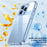 IPAKY Clear Phone Case For iPhone 14 Pro 6.1 inch Shockproof Back Cover Anti-wear Hard PC TPU Frame Protective Shell - 7