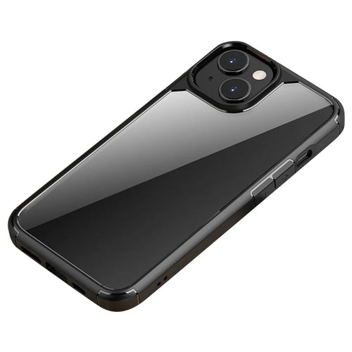 IPAKY Anti-drop Phone Case for iPhone 14 Plus 6.7 inch, Wear-resistant Acrylic + TPU Hybrid Phone Back Cover with Airbag Protection - Black - 1