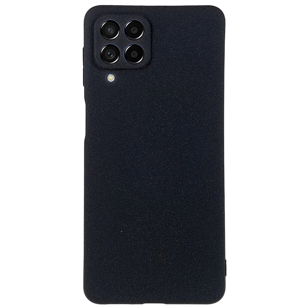 For Samsung Galaxy M53 5G Ultra Thin Anti-fall TPU Phone Case Anti-scratch Back Cover Double-Sided Matte Phone Shell - Black - 1