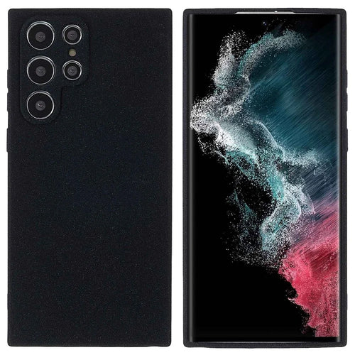 For Samsung Galaxy S22 Ultra 5G Anti-scratch Double-Sided Matte TPU Phone Case Drop-proof Back Cover Protective Shell - Black - 1