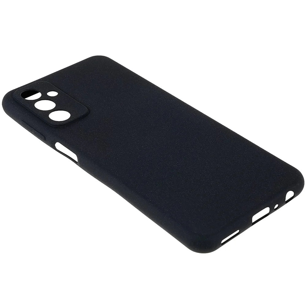 For Samsung Galaxy M23 5G / F23 5G Soft TPU Phone Case Double-Sided Matte Shockproof Back Cover - Black - 5