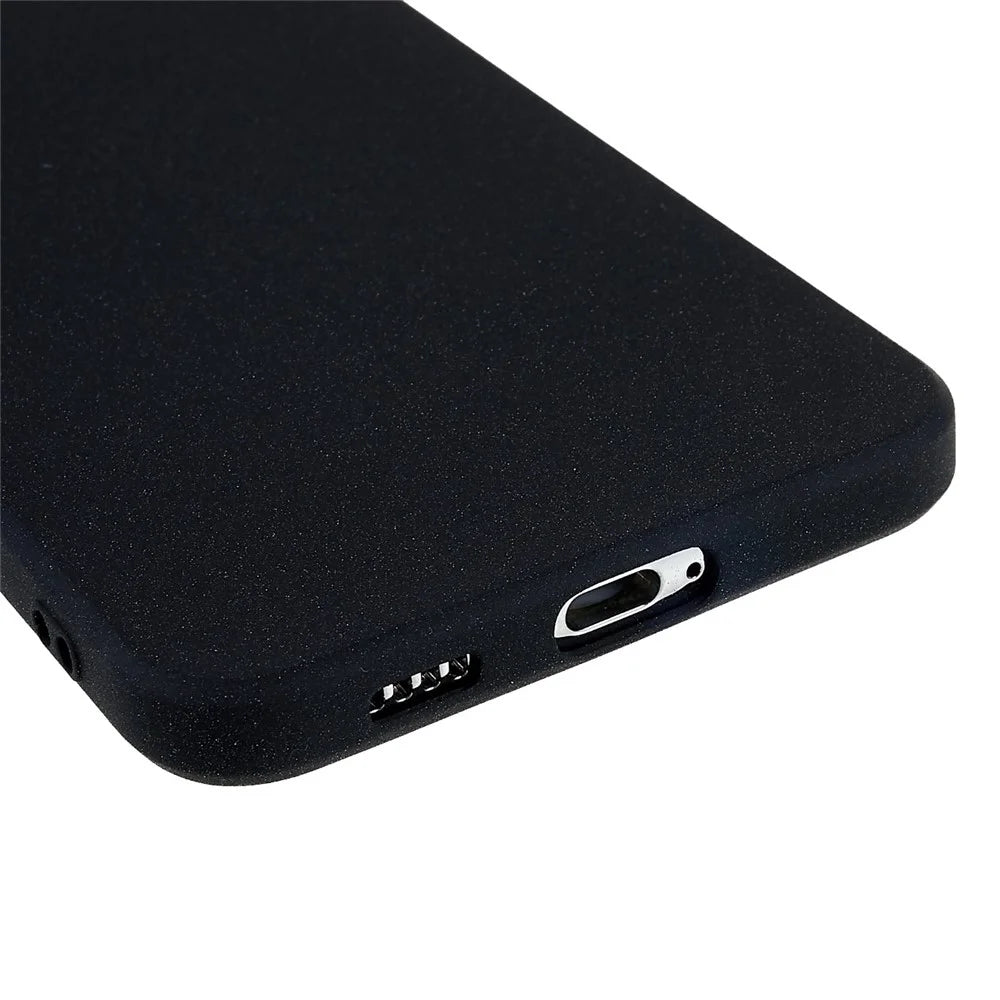 For Samsung Galaxy S22+ 5G Lightweight Anti-fall Soft TPU Phone Case Shockproof Double-Sided Matte Phone Shell - Black - 6