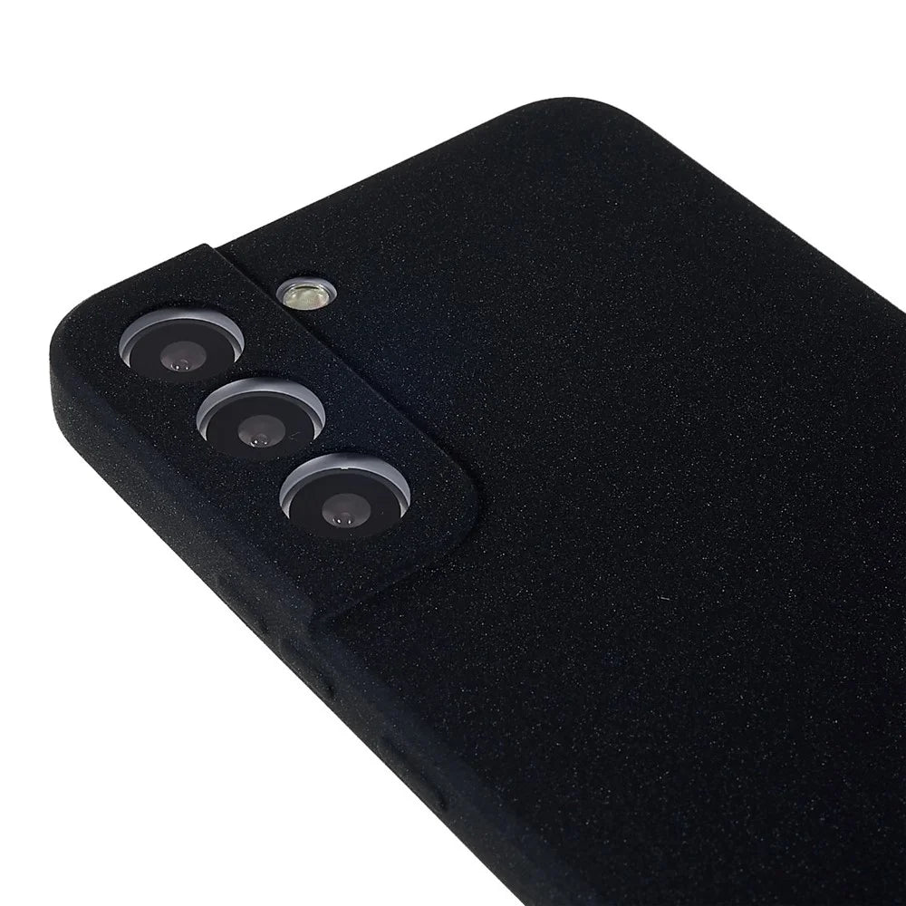 For Samsung Galaxy S22+ 5G Lightweight Anti-fall Soft TPU Phone Case Shockproof Double-Sided Matte Phone Shell - Black - 7