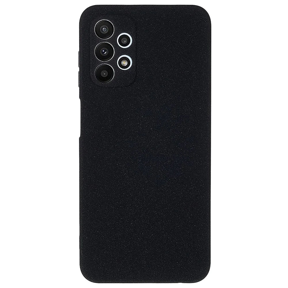 Anti-dust Double-Sided Matte Phone Case for Samsung Galaxy A13 4G, Flexible TPU Phone Back Cover Protective Shell - Black - 1