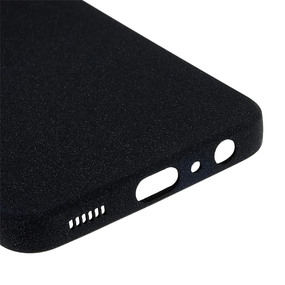 Anti-dust Double-Sided Matte Phone Case for Samsung Galaxy A13 4G, Flexible TPU Phone Back Cover Protective Shell - Black - 6