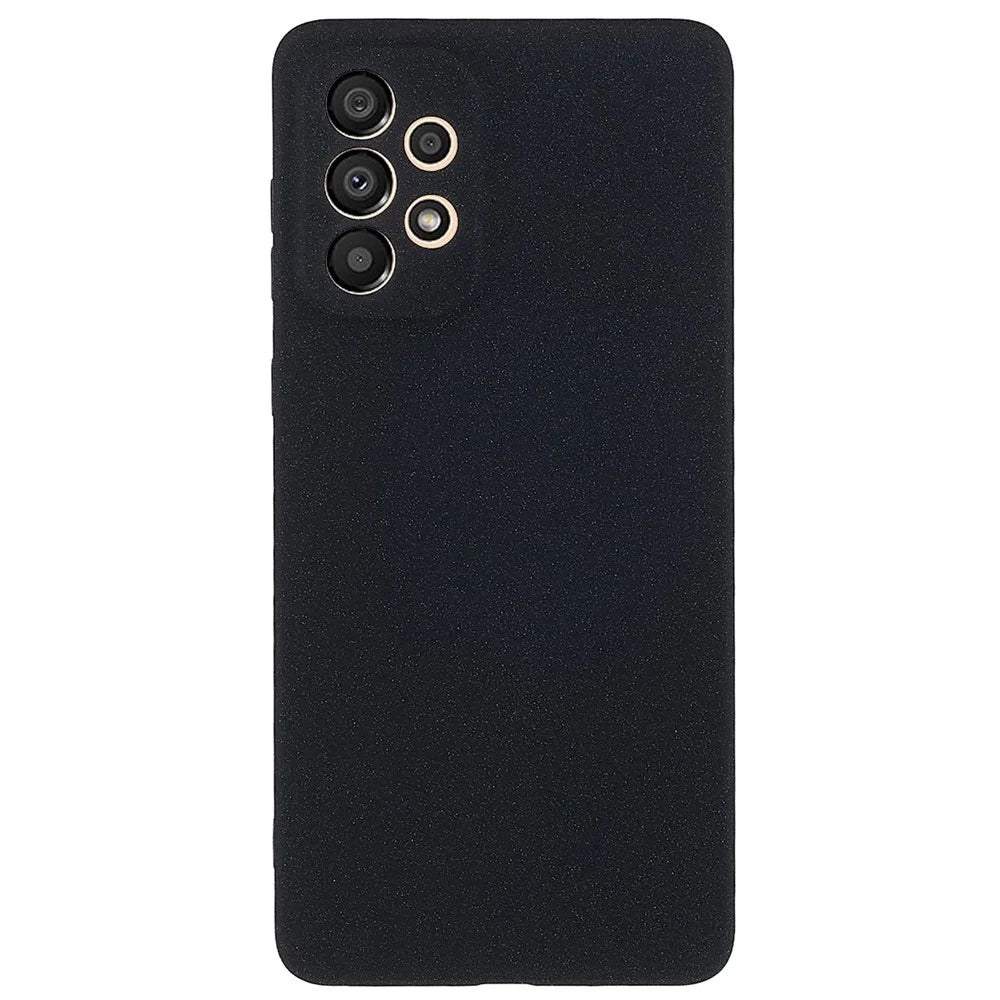 For Samsung Galaxy A33 5G Double-Sided Matte Anti-wear TPU Case Drop-proof Phone Back Cover - Black - 1