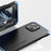 For iPhone 13 Pro 6.1 inch 3-Piece Design PC + Metal Edge Phone Protection Case Anti-scratch Anti-drop Cover - Black / Blue - 3
